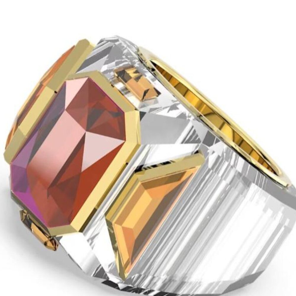 Swarovski Chrona Pink Crysal Ring - Picture 5 of 6